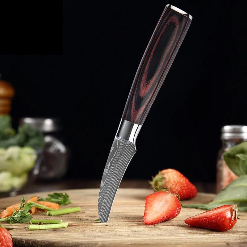 WXCOO Kitchen Fruit Paring Knife Damascus Utility Carving Knife Wooden Handle for Household Fruit Slicing
WXCOO Kitchen Fruit Paring Knife Damascus Utility Carving Knife Wooden Handle for Household Fruit Slicing
