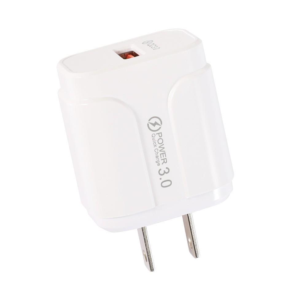 3A QC3.0 Fast Charger - Single USB, EU/US Standard, for Mobile Phones and Tablets Bare Device
3A QC3.0 Fast Charger - Single USB, EU/US Standard, for Mobile Phones and Tablets Bare Device