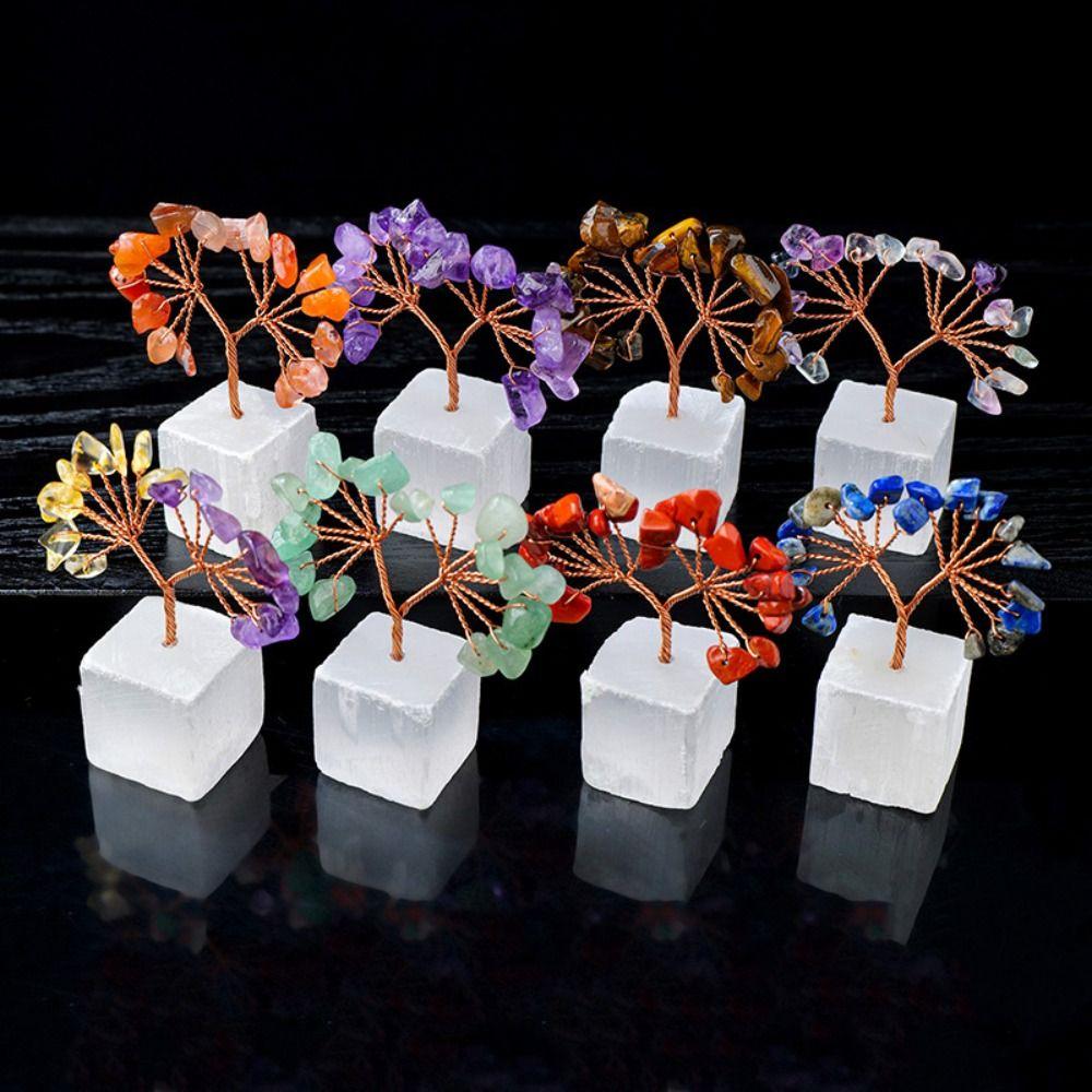 Multicolor Crystal Money Tree Gypsum Stone Base Feng Shui Trees Creative Lucky Crystal Tree
Multicolor Crystal Money Tree Gypsum Stone Base Feng Shui Trees Creative Lucky Crystal Tree