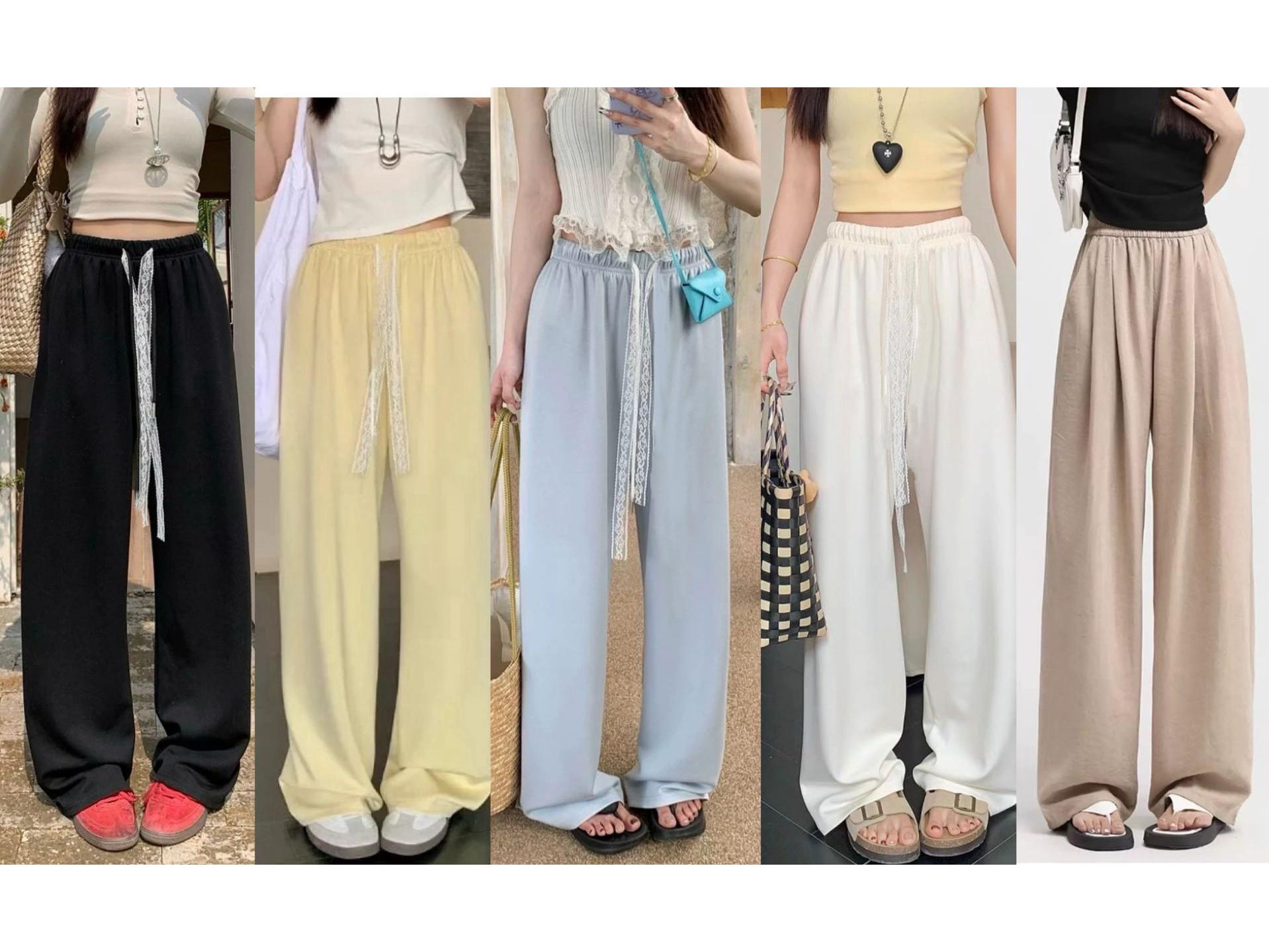 Women s Fashion Lace Trim Wide-Leg Ice Silk Pants - Summer Lightweight Loose Fit One Size 80-150 Jin жовтий
Women s Fashion Lace Trim Wide-Leg Ice Silk Pants - Summer Lightweight Loose Fit One Size 80-150 Jin жовтий
