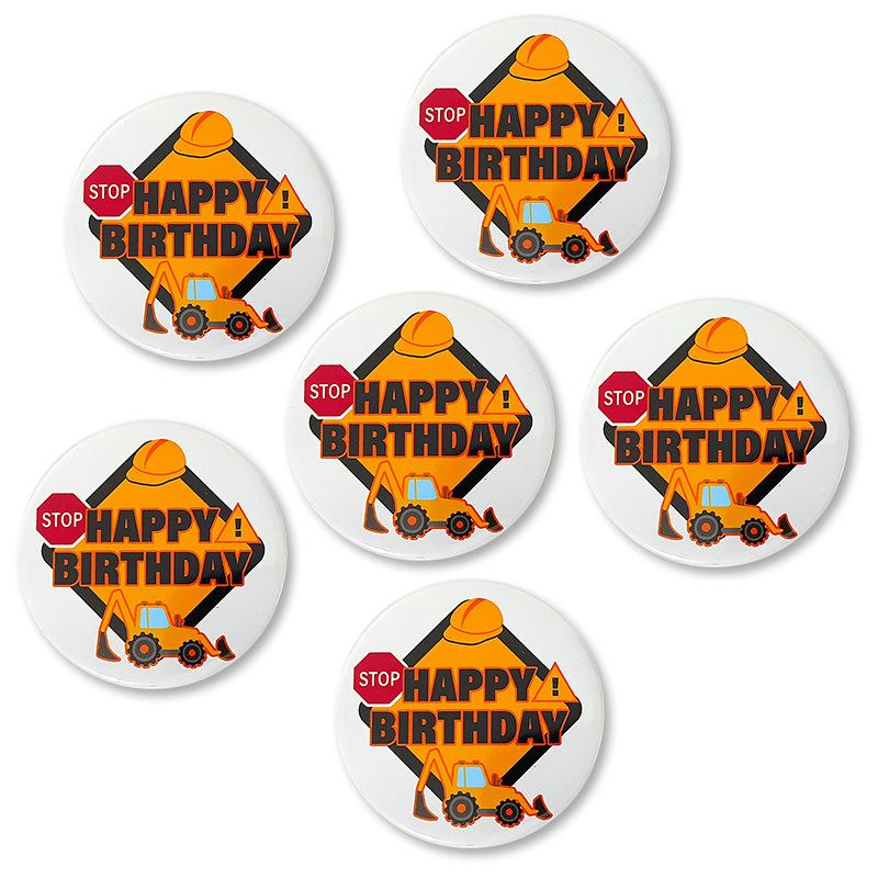 New Yellow Construction Forklift Excavator Badge Birthday Party Decoration Toy Tinplate Badge 6pcs
New Yellow Construction Forklift Excavator Badge Birthday Party Decoration Toy Tinplate Badge 6pcs