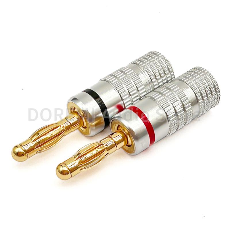 Universal HIFI Banana Plugs 24K Gold-plated 4MM Banana Connector with Screw Lock For Audio Speaker Jack Amplifier Plug Adapter 4PCS
Universal HIFI Banana Plugs 24K Gold-plated 4MM Banana Connector with Screw Lock For Audio Speaker Jack Amplifier Plug Adapter 4PCS