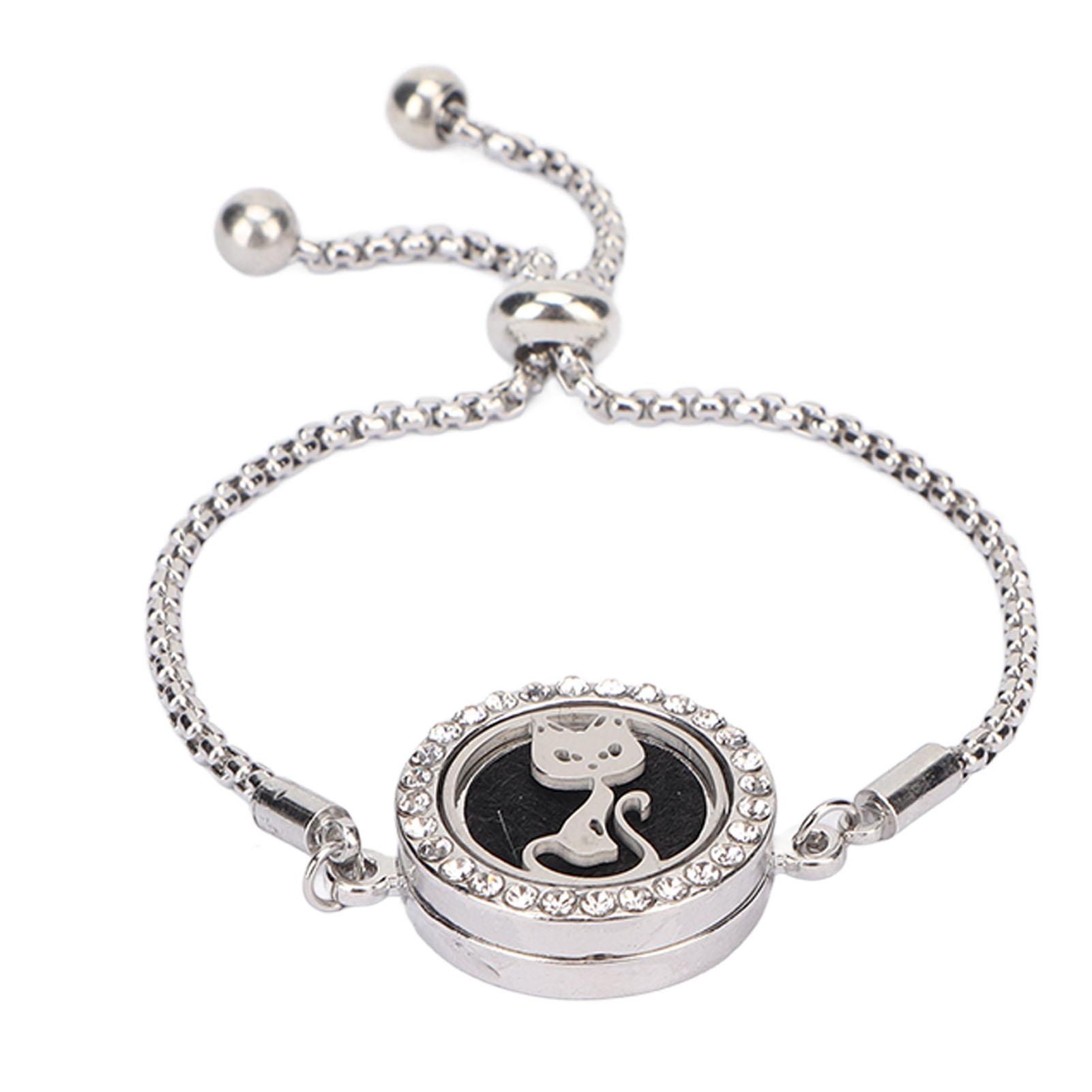 Essential Oil Diffuser Bracelet Stainless Steel Aromatherapy Locket Adjustable Bracelet for Women Girls
Essential Oil Diffuser Bracelet Stainless Steel Aromatherapy Locket Adjustable Bracelet for Women Girls