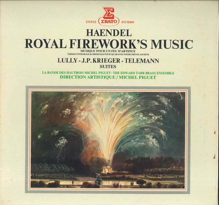 LP Record HAENDEL LULLY J.P. KRIEGER TELEM Royal Fireworks Music Musique Po STU70944 ERATO France Classical Used
LP Record HAENDEL LULLY J.P. KRIEGER TELEM Royal Fireworks Music Musique Po STU70944 ERATO France Classical Used