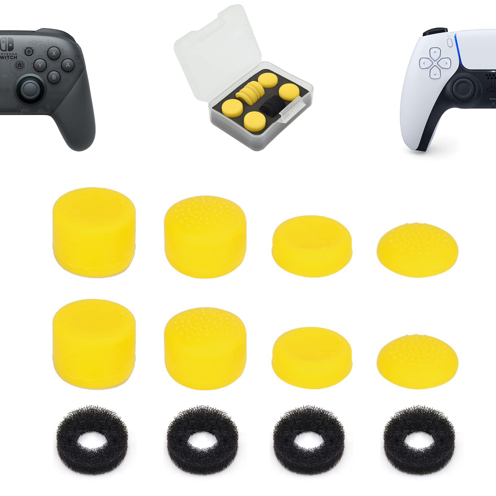 ShiMa Owl Compatible with Freak Switch Pro Controller Freak Controller Stick Cover Assist Ring with Storage Case Stick Assist Yellow Set PS5/4 (4
ShiMa Owl Compatible with Freak Switch Pro Controller Freak Controller Stick Cover Assist Ring with Storage Case Stick Assist Yellow Set PS5/4 (4