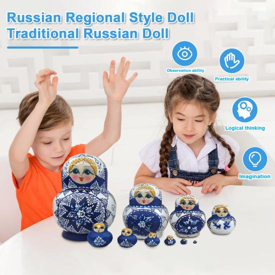 Russian Nesting Doll Exquisite 10 Layer Wooden Traditional Russian Doll Ornaments for Home Decoration
Russian Nesting Doll Exquisite 10 Layer Wooden Traditional Russian Doll Ornaments for Home Decoration
