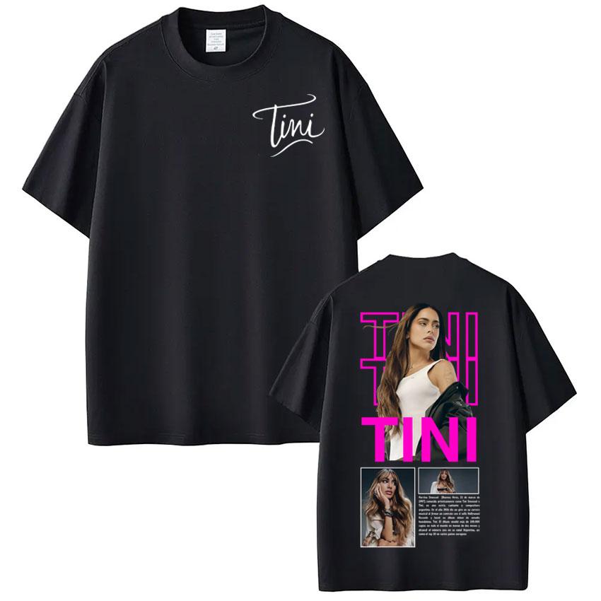 2025 Singer TINI Album Tour Cover Tshrits Men s Hip Hop High Quality Clothing Casual Cozy Oversized 100% Pure Cotton T-shirt Y2k S
2025 Singer TINI Album Tour Cover Tshrits Men s Hip Hop High Quality Clothing Casual Cozy Oversized 100% Pure Cotton T-shirt Y2k S