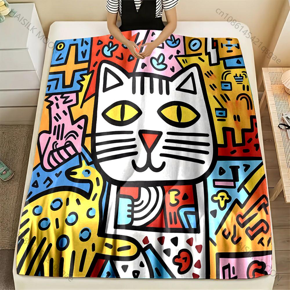 Multi-size Colorful Abstract Cat Art Pattern Blanket Flannel Material Soft Warm for All Seasons Home Outdoor Camping Picnics RV 75x90cm
Multi-size Colorful Abstract Cat Art Pattern Blanket Flannel Material Soft Warm for All Seasons Home Outdoor Camping Picnics RV 75x90cm