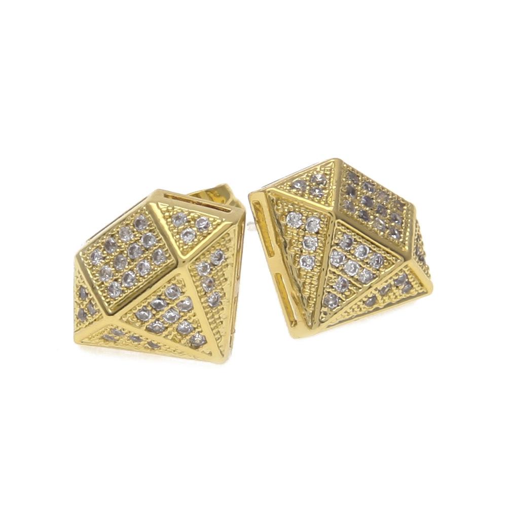 Gemstone shape micro-inlaid zircon European and American hip-hop zircon copper stud earrings men s earrings earrings jewelry золотий
Gemstone shape micro-inlaid zircon European and American hip-hop zircon copper stud earrings men s earrings earrings jewelry золотий