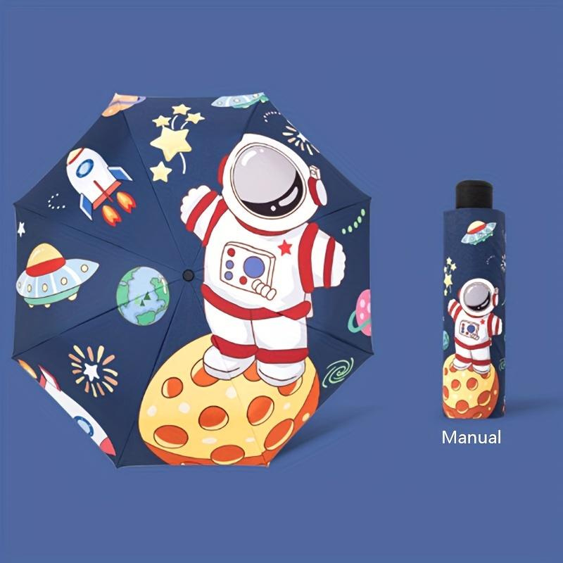 Unisex Manual 8 Ribs Adorable Cartoon Astronaut Pattern Folding Umbrella Casual Lightweight Compact Backpack Umbrella
Unisex Manual 8 Ribs Adorable Cartoon Astronaut Pattern Folding Umbrella Casual Lightweight Compact Backpack Umbrella