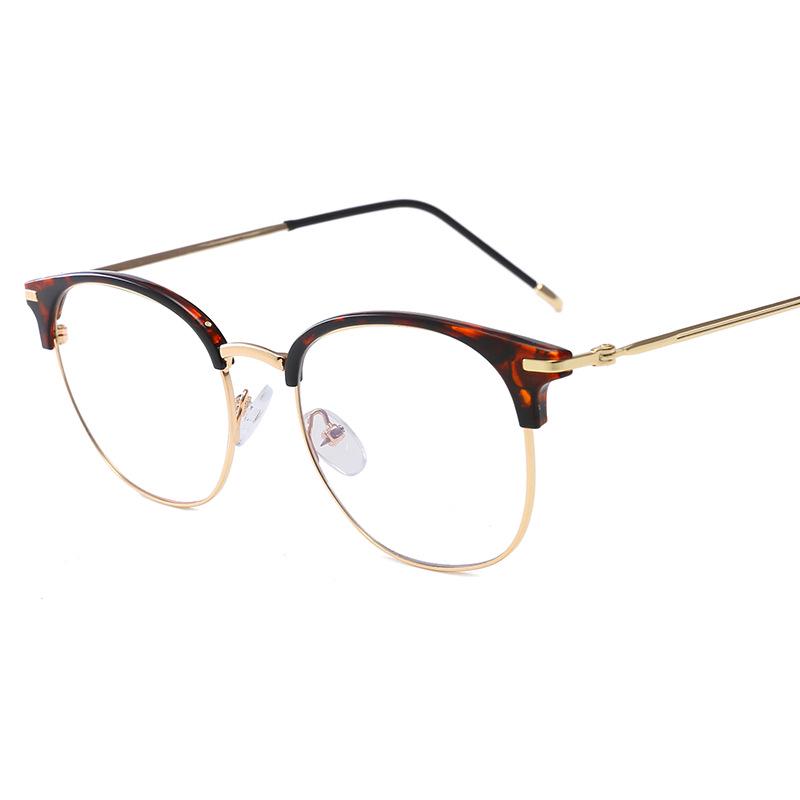 Retro Semi-Rimless Round Eyeglass Frame with Plano Lens, Unisex Metal Design for 2025. White Plano Lens
Retro Semi-Rimless Round Eyeglass Frame with Plano Lens, Unisex Metal Design for 2025. White Plano Lens