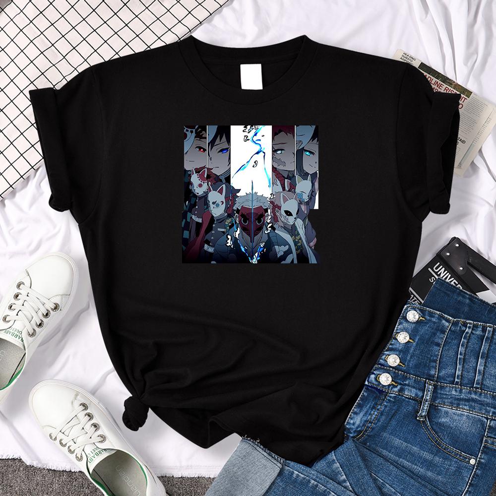 Anime Demon Slayer Anime Characters Printed T-Shirt Women Plus Size Harajukua Tops Females Slim Japanese Manga Slim Short Sleeve S чорний
Anime Demon Slayer Anime Characters Printed T-Shirt Women Plus Size Harajukua Tops Females Slim Japanese Manga Slim Short Sleeve S чорний