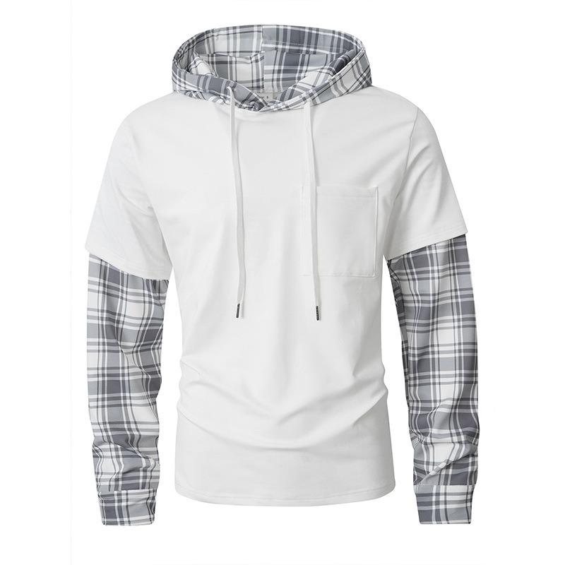 Spring and Autumn New Plaid Casual Solid Color Hooded Long-sleeved Sweatshirt for Men S
Spring and Autumn New Plaid Casual Solid Color Hooded Long-sleeved Sweatshirt for Men S