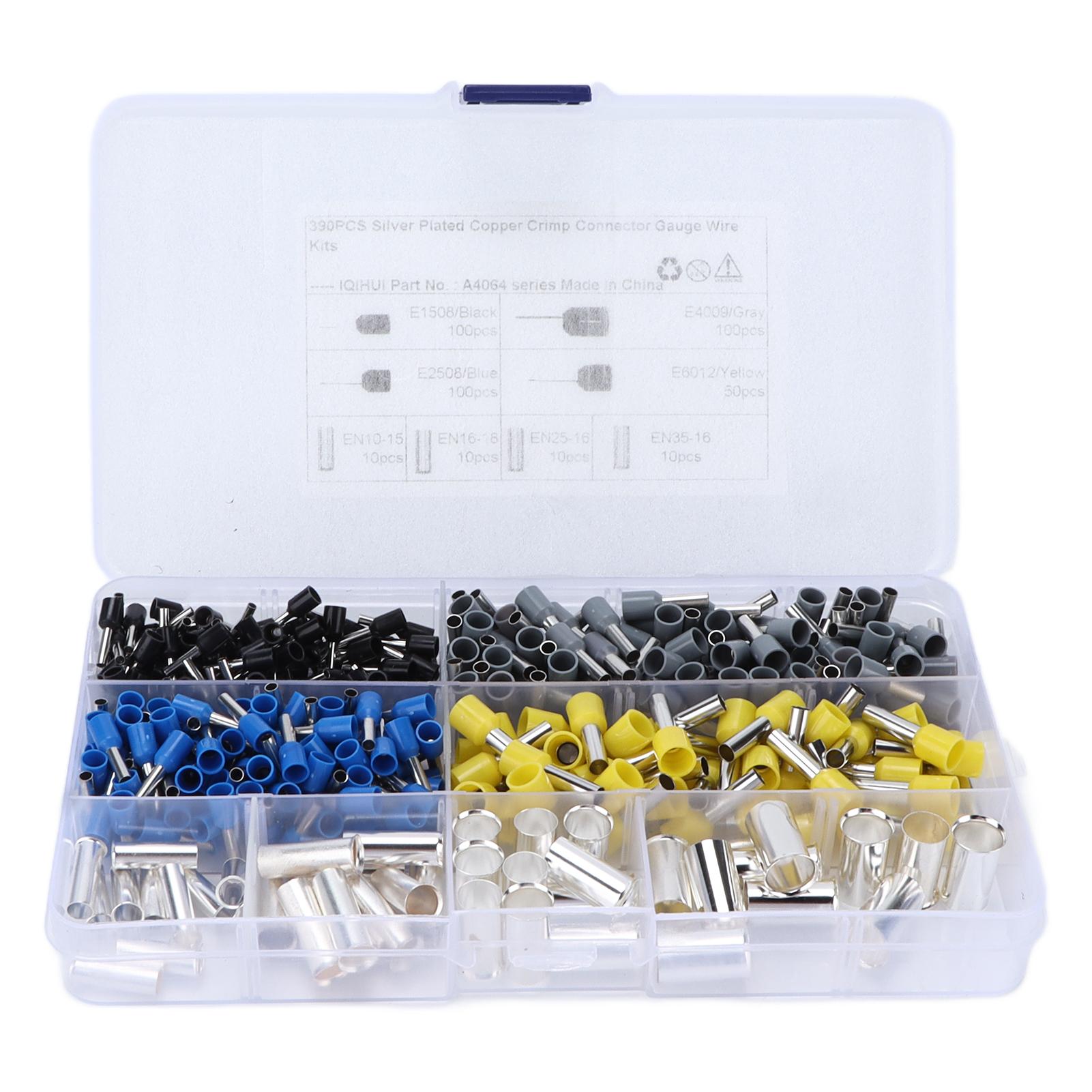 390 Pcs Crimp Wire Ferrule Kits Anti Corrosion Quick Installation Terminals Connector Sleeves for
390 Pcs Crimp Wire Ferrule Kits Anti Corrosion Quick Installation Terminals Connector Sleeves for
