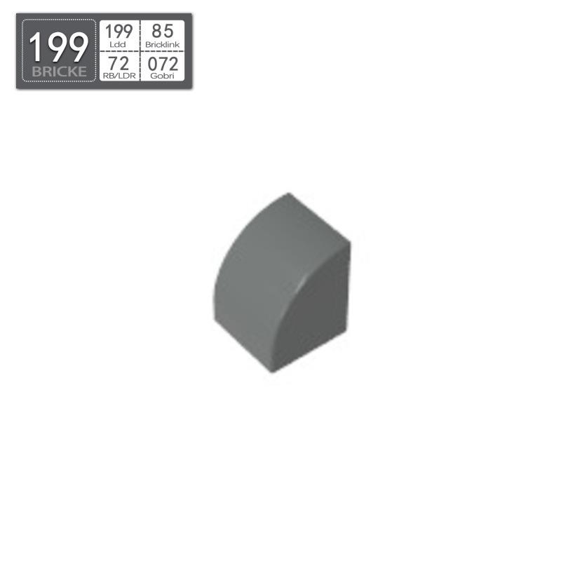 BRICKE 7126 Curved 1x1x1 Building Blocks, LEGO-Compatible, MOC Accessories, DIY Piece темно-сірий
BRICKE 7126 Curved 1x1x1 Building Blocks, LEGO-Compatible, MOC Accessories, DIY Piece темно-сірий