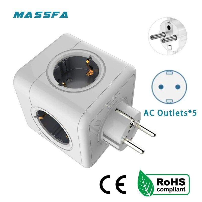 MASSFA Multi EU Power Strip Електрична вилка Cube Розетка з кількома подовжувачами з 5 розетками змінного струму Адаптер 3680 Вт для домашнього офісу European plug
MASSFA Multi EU Power Strip Електрична вилка Cube Розетка з кількома подовжувачами з 5 розетками змінного струму Адаптер 3680 Вт для домашнього офісу European plug