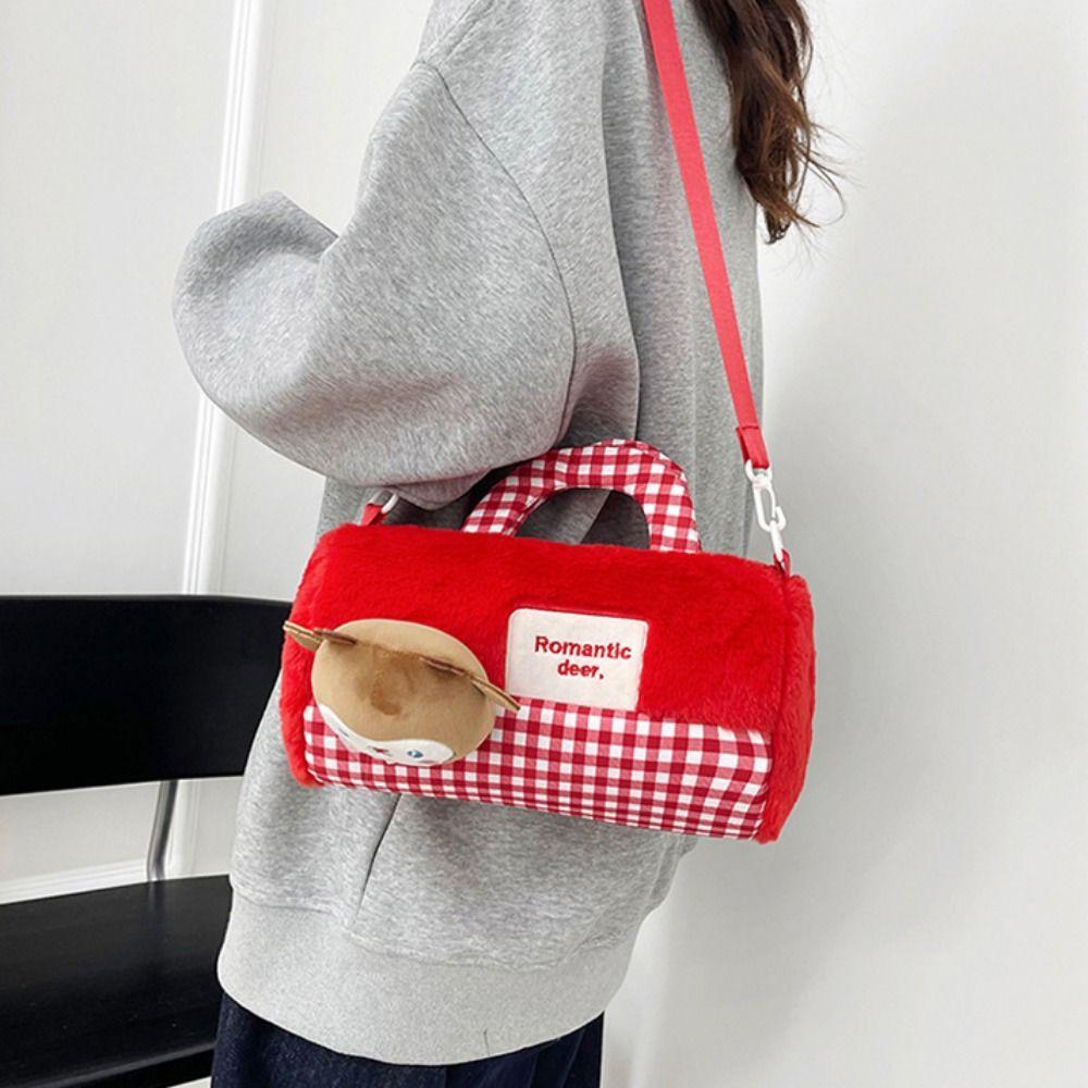 Phone Bag Doll Shoulder Bag Animals Cartoon Plush Schoolbag Cylindrical Plush Backpack Gift червоний
Phone Bag Doll Shoulder Bag Animals Cartoon Plush Schoolbag Cylindrical Plush Backpack Gift червоний