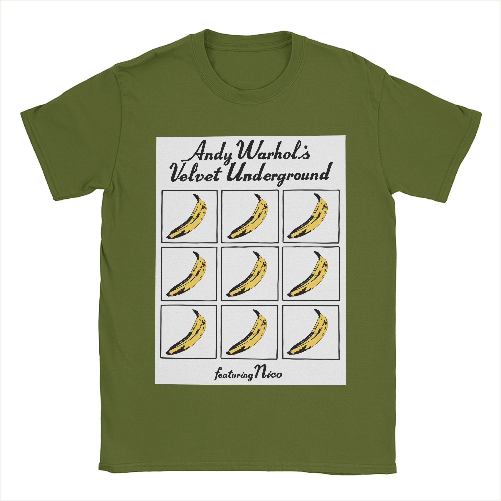 Мода Футболка The Velvet Underground Band & Nico Чоловіча з круглим вирізом, з коротким рукавом, топи, бавовняна літня футболка M армія зелений колір
Мода Футболка The Velvet Underground Band & Nico Чоловіча з круглим вирізом, з коротким рукавом, топи, бавовняна літня футболка M армія зелений колір