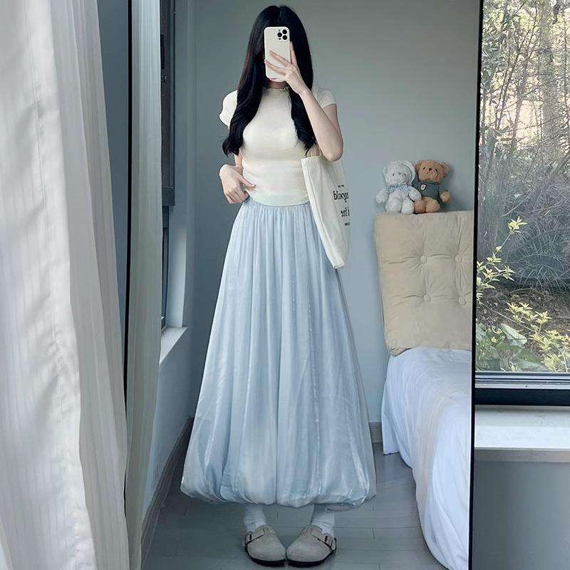 Blue Puffy Flower Bud Skirt for Women In Summer New High-waisted A-line Slim Flowing Gauze Skirt Hepburn Style Skirt S синий
Blue Puffy Flower Bud Skirt for Women In Summer New High-waisted A-line Slim Flowing Gauze Skirt Hepburn Style Skirt S синий