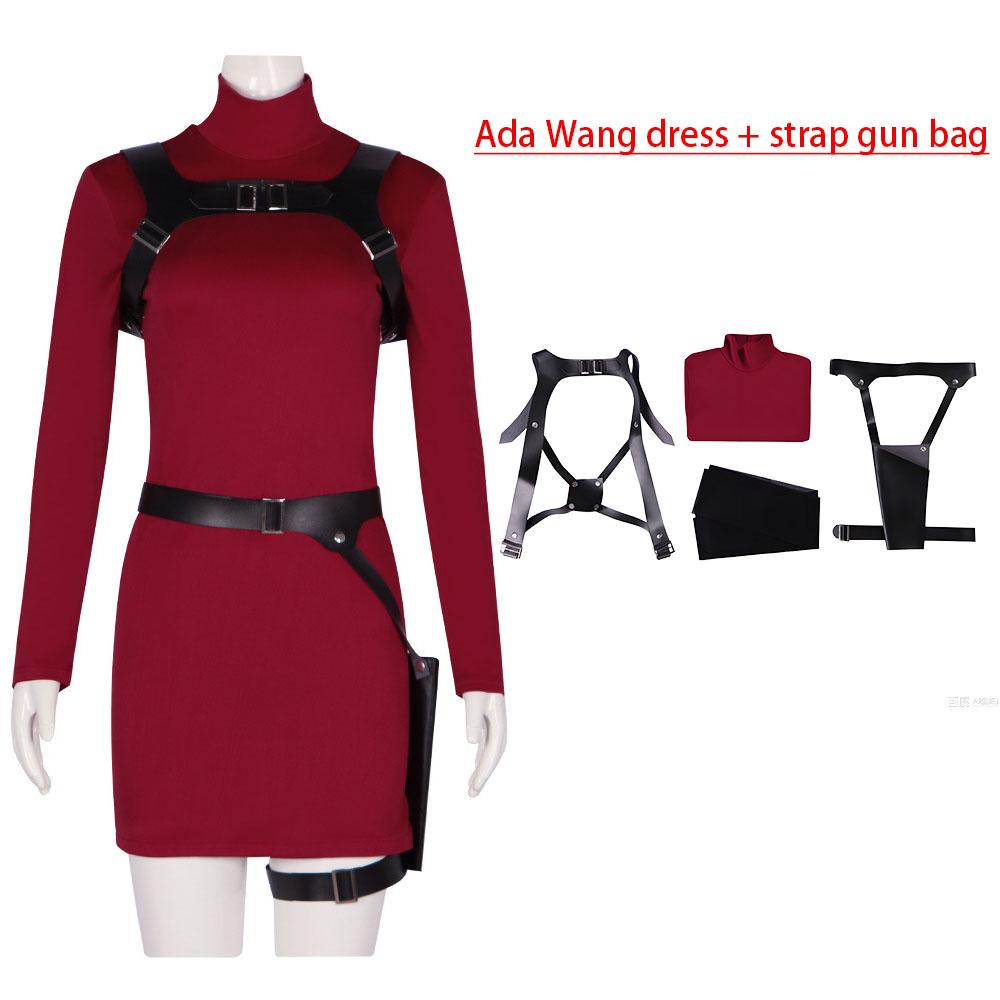 Female Ada Cosplay Wong Costume Dress Belt Roleplay Outfits Fantasia Halloween Carnival Disguise Suit For Adult Women Girls S
Female Ada Cosplay Wong Costume Dress Belt Roleplay Outfits Fantasia Halloween Carnival Disguise Suit For Adult Women Girls S