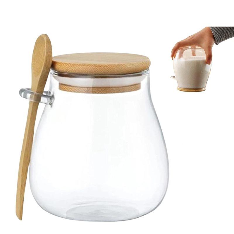 A25F-Bamboo-Lid Sealed Glass Storage Jar, Irtight Glass For Coffee Beans, Tea Leaves Food Storage Container 600ML
A25F-Bamboo-Lid Sealed Glass Storage Jar, Irtight Glass For Coffee Beans, Tea Leaves Food Storage Container 600ML