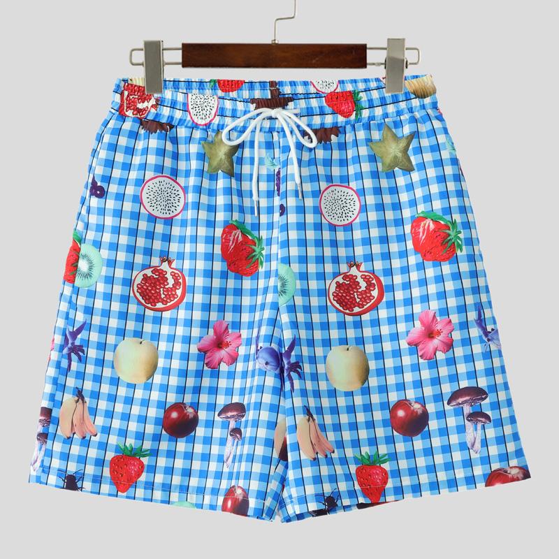 INCERUN Summer Men Drawstring Elastic Waist Plaid Print Casual Beach Holiday Shorts S темно-синий
INCERUN Summer Men Drawstring Elastic Waist Plaid Print Casual Beach Holiday Shorts S темно-синий