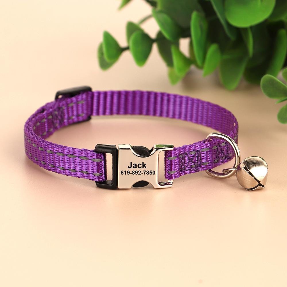 Personalized Cat Collar Adjustable Small Dog Kitten Collars Free Custom Pet Puppy ID Name Necklace Collars Anti-lost for Cats XS(old)
Personalized Cat Collar Adjustable Small Dog Kitten Collars Free Custom Pet Puppy ID Name Necklace Collars Anti-lost for Cats XS(old)