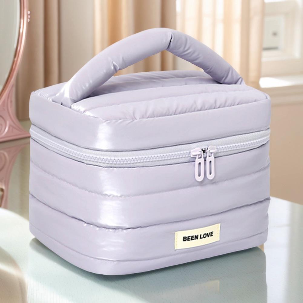 Puffy Padded Quilted Makeup Bag for Women Girls Travel Make Up Organizer Bag Vanity Bag Large Capacity with Zipper & Handle фіолетовий
Puffy Padded Quilted Makeup Bag for Women Girls Travel Make Up Organizer Bag Vanity Bag Large Capacity with Zipper & Handle фіолетовий