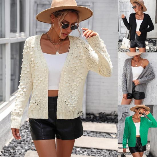 2024 Autumn And Winter New European And American Solid Color Women S Knitted Three-Dimensional Pattern Cardigan Jacket Sweater For Women S зелений
2024 Autumn And Winter New European And American Solid Color Women S Knitted Three-Dimensional Pattern Cardigan Jacket Sweater For Women S зелений