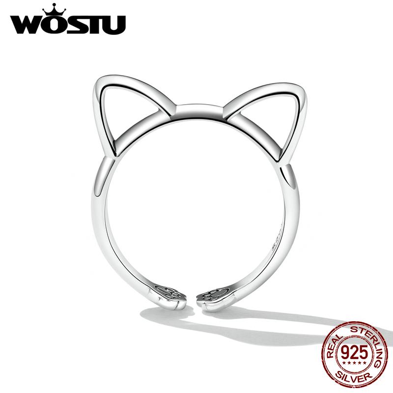 WOSTU стерлингового серебра 925 пробы милые простые кошачьи кольца для женщин нежный ювелирный подарок 925 silver
WOSTU стерлингового серебра 925 пробы милые простые кошачьи кольца для женщин нежный ювелирный подарок 925 silver