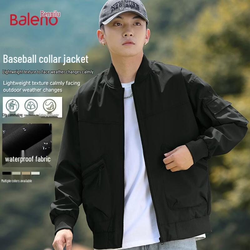 Baleno Men s Windproof Water-Repellent Casual Jacket 2XL
Baleno Men s Windproof Water-Repellent Casual Jacket 2XL