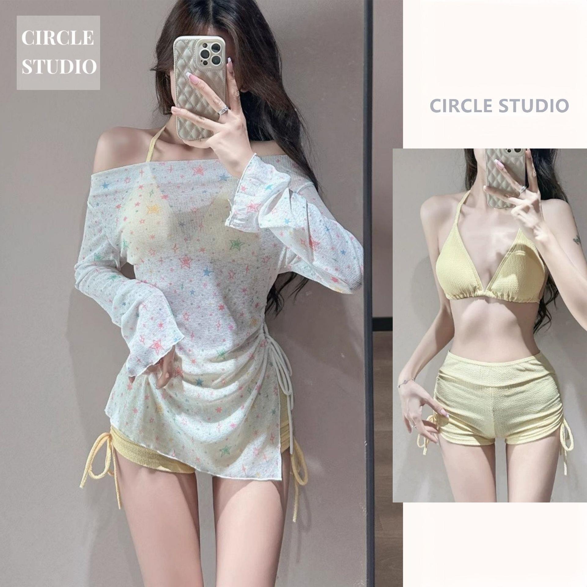 High-End Bubble Hot Spring Sun Protection Three-Piece Swimsuit for Women: Vacation-Ready, Sexy, and Pure Desire One size жовтий
High-End Bubble Hot Spring Sun Protection Three-Piece Swimsuit for Women: Vacation-Ready, Sexy, and Pure Desire One size жовтий