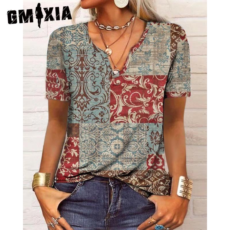 GMXIA женские модные повседневные летние однотонные свободные блузки и рубашки с короткими рукавами и v-образным вырезом с принтом
GMXIA женские модные повседневные летние однотонные свободные блузки и рубашки с короткими рукавами и v-образным вырезом с принтом