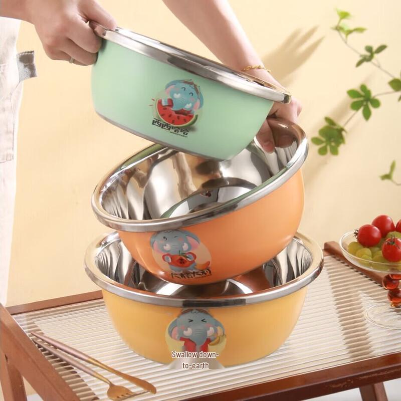 Sigang Cartoon Thickened Stainless Steel Basin Set
Sigang Cartoon Thickened Stainless Steel Basin Set