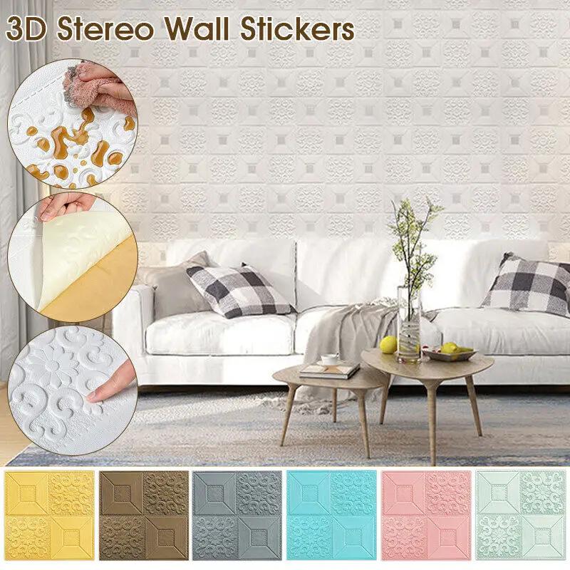 5/10Pcs Self-adhesive Foam Panel 3D Wall Sticker Waterproof Ceiling Sticker Wallpaper DIY TV Background Bedroom Home Decoration 5pcs 35cmx35cmx5mm
5/10Pcs Self-adhesive Foam Panel 3D Wall Sticker Waterproof Ceiling Sticker Wallpaper DIY TV Background Bedroom Home Decoration 5pcs 35cmx35cmx5mm