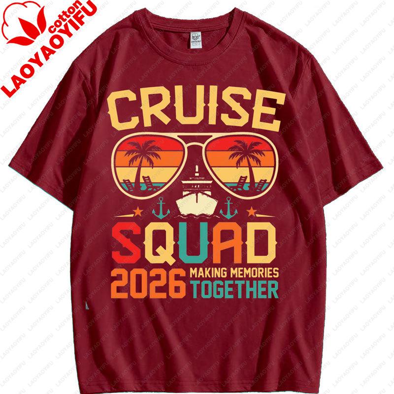 Cruise Squad 2026 Tshirt Retro Family Vacation Tee High Quality Cotton Fashion Streetwear Mens Short Sleeve Breathable Tops 4XL
Cruise Squad 2026 Tshirt Retro Family Vacation Tee High Quality Cotton Fashion Streetwear Mens Short Sleeve Breathable Tops 4XL