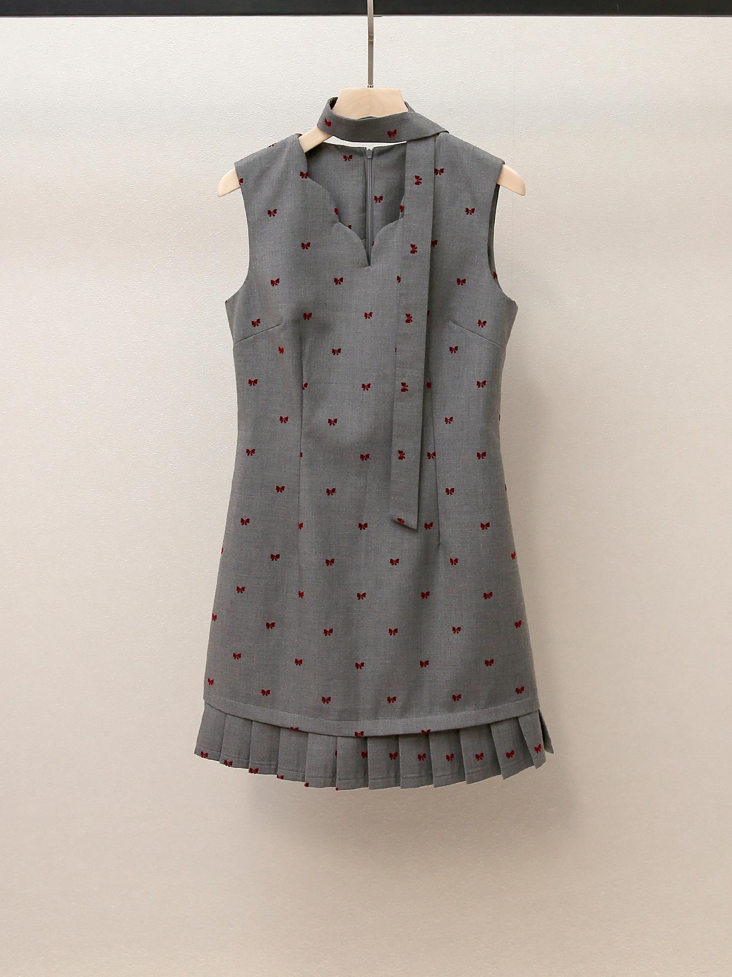 High-End Women s Autumn French Heiress Bow Print Pleated Vest Dress Large серый
High-End Women s Autumn French Heiress Bow Print Pleated Vest Dress Large серый