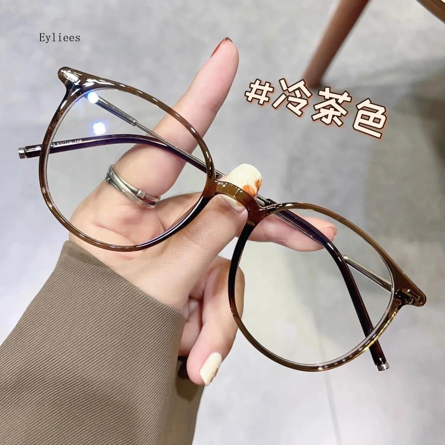 Lady Trendy Finished Myopia Spectacles Female Round Shape Frames Blue-Ray Blocking Eye Spectacles Male Unisex Retro Minus Diopter Eyeglasses 0
Lady Trendy Finished Myopia Spectacles Female Round Shape Frames Blue-Ray Blocking Eye Spectacles Male Unisex Retro Minus Diopter Eyeglasses 0