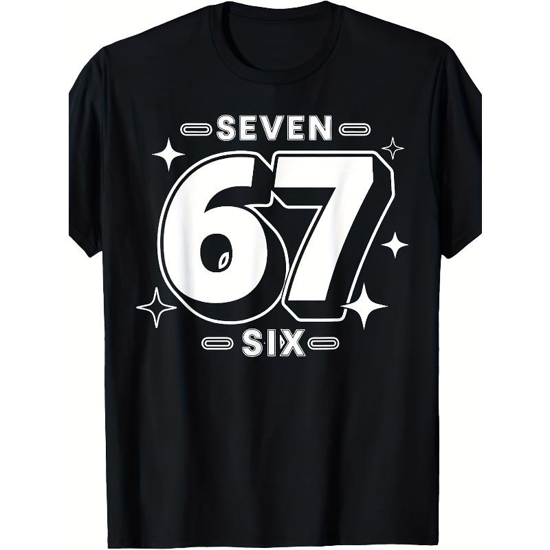 Men s T-Shirt - Print with Stars & Number 6/7 Design - Soft Breathable Casual Round Neck Short Sleeve Shirt for Casual Attire, PartiesThemed Events 4XL чорний
Men s T-Shirt - Print with Stars & Number 6/7 Design - Soft Breathable Casual Round Neck Short Sleeve Shirt for Casual Attire, PartiesThemed Events 4XL чорний