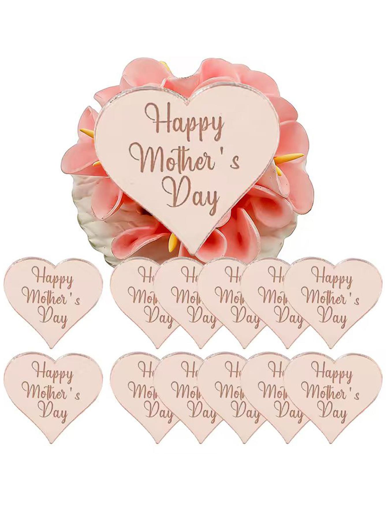 5/10/20Pcs Heart Shaped Acrylic Happy Mother s Day Cupcake Topper, for Mother s Day Party DIY Cake Dessert Decoration Supplies 5PCS
5/10/20Pcs Heart Shaped Acrylic Happy Mother s Day Cupcake Topper, for Mother s Day Party DIY Cake Dessert Decoration Supplies 5PCS