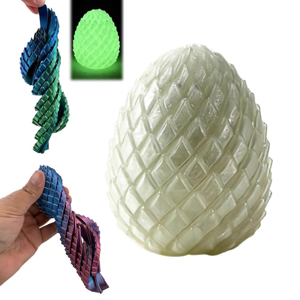 3D Printed Dragon Egg Stress Toy Articulated Stretching Sensory Fidget Toy Deformable Dragon Egg Gift for Kids Adult Fidgets
3D Printed Dragon Egg Stress Toy Articulated Stretching Sensory Fidget Toy Deformable Dragon Egg Gift for Kids Adult Fidgets