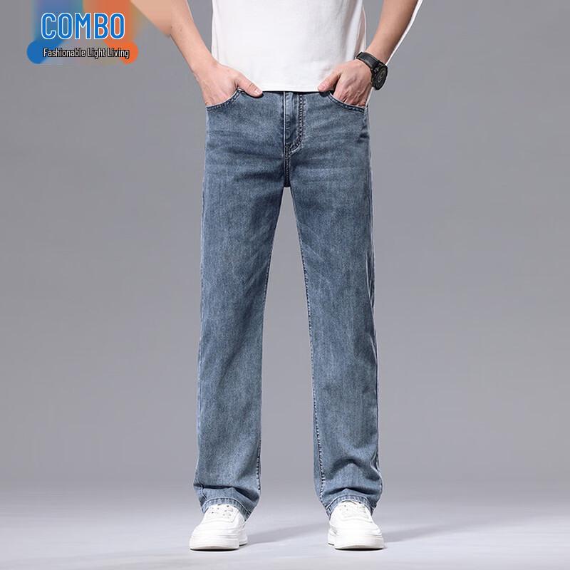 Men s Loose Straight Ice-Feel Denim Jeans 33
Men s Loose Straight Ice-Feel Denim Jeans 33