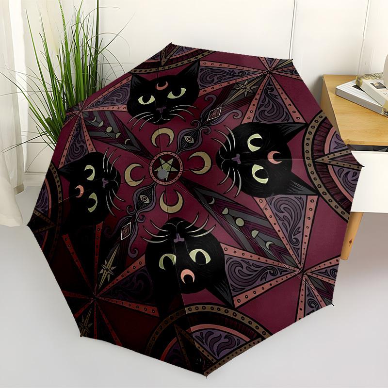 1PC Mystic Cats Automatic Folding Umbrella - Compact 8-Rib Design, Durable Plastic & Iron, Lightweight for Outdoor Daily Use, Festive Gift094
1PC Mystic Cats Automatic Folding Umbrella - Compact 8-Rib Design, Durable Plastic & Iron, Lightweight for Outdoor Daily Use, Festive Gift094