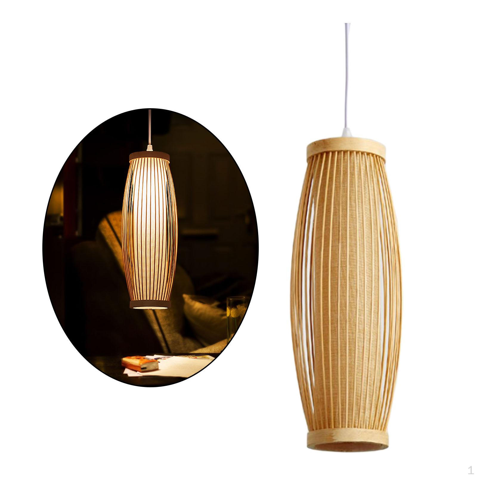 Bamboo Pendant Lamp Handmade without Ceiling Light for Bedroom Home Dining Room
Bamboo Pendant Lamp Handmade without Ceiling Light for Bedroom Home Dining Room
