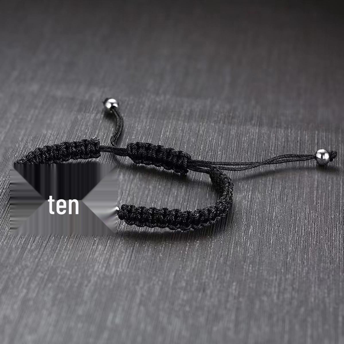 Минималистичный многоцветный плетеный вручную браслет-крест из нержавеющей стали для пары чёрный
Минималистичный многоцветный плетеный вручную браслет-крест из нержавеющей стали для пары чёрный