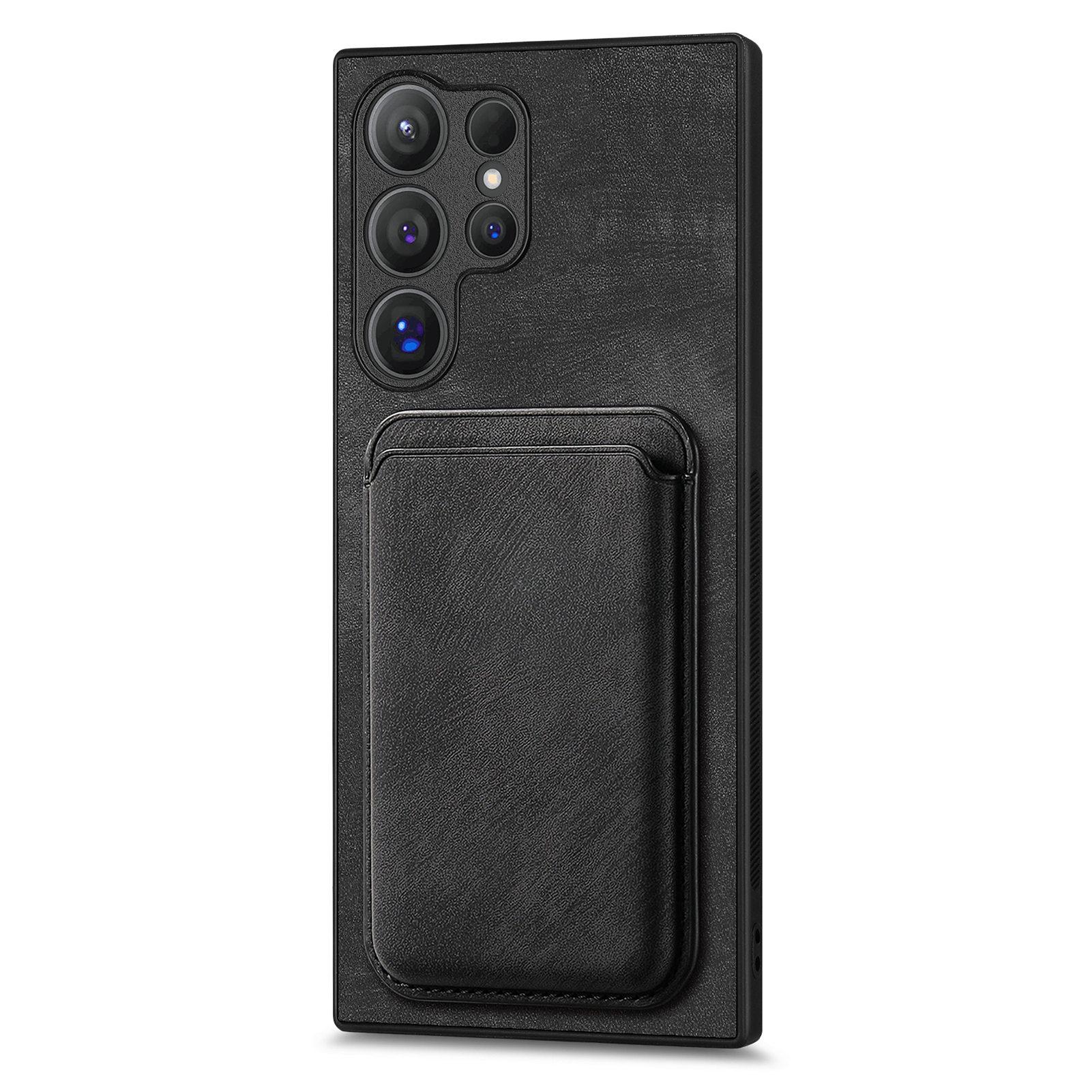 For Samsung Galaxy S24 Ultra Case Compatible with MagSafe Leather Back Cover with Detachable Card Holder Black
For Samsung Galaxy S24 Ultra Case Compatible with MagSafe Leather Back Cover with Detachable Card Holder Black