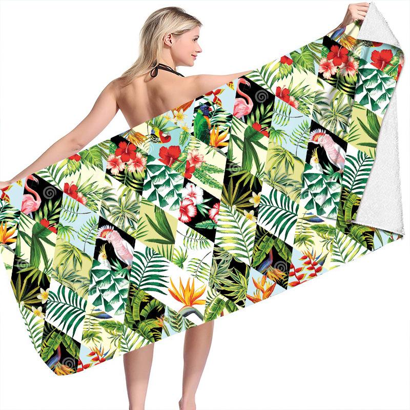Flamingo Beach Series digital-printed polyester Superfine fiber double-sided fleece Beach vacation bath towel, beach towel W40*H60(CM)
Flamingo Beach Series digital-printed polyester Superfine fiber double-sided fleece Beach vacation bath towel, beach towel W40*H60(CM)