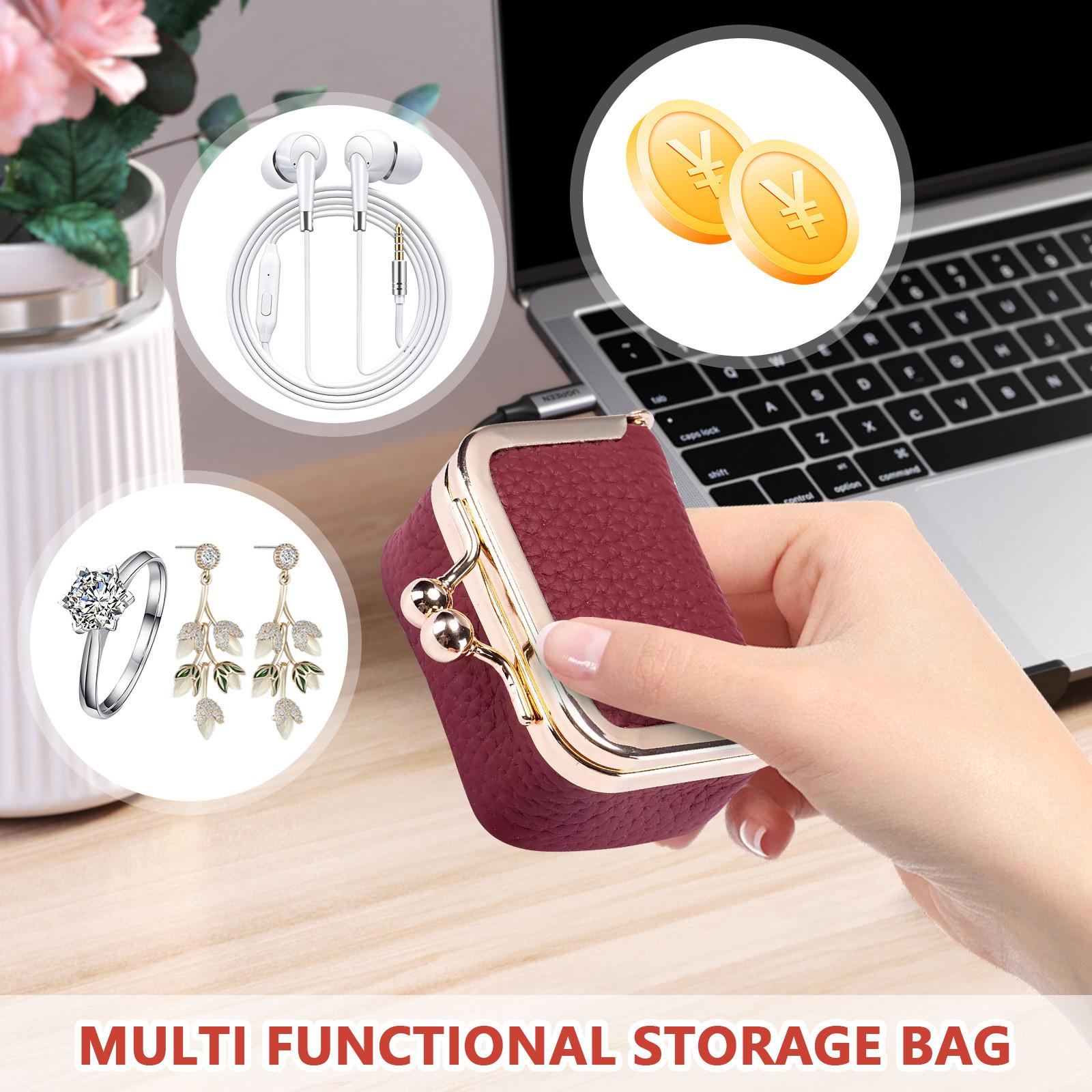 Компактні , тримачі для монет, золоті сумки, сережки, намиста, каблучки, сумки для зберігання ювелірних виробів, висококласні скриньки для коштовностей One Size винний
Компактні , тримачі для монет, золоті сумки, сережки, намиста, каблучки, сумки для зберігання ювелірних виробів, висококласні скриньки для коштовностей One Size винний