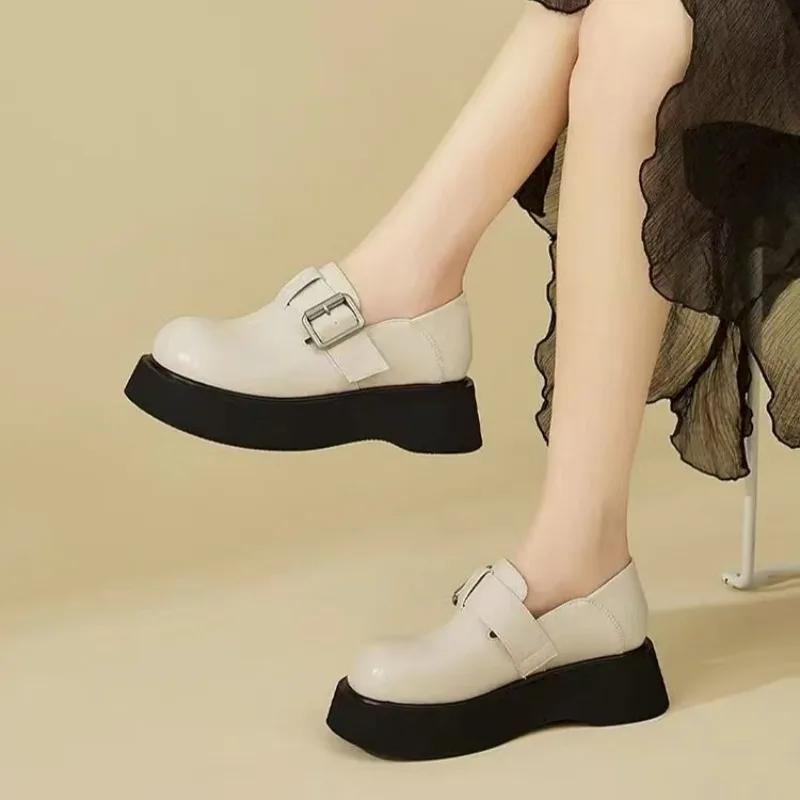 Модные туфли на среднем каблуке, лоферы слипоны с пряжкой, однотонные женские туфли 2025, высокое качество, весенне-осенние повседневные женские туфли, мокасины 40 бежевый
Модные туфли на среднем каблуке, лоферы слипоны с пряжкой, однотонные женские туфли 2025, высокое качество, весенне-осенние повседневные женские туфли, мокасины 40 бежевый