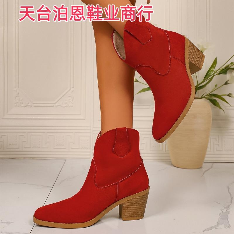 large size fashion autumn and winter new women s short boots western cowboy round head sleeve ankle boots 43 червоний
large size fashion autumn and winter new women s short boots western cowboy round head sleeve ankle boots 43 червоний